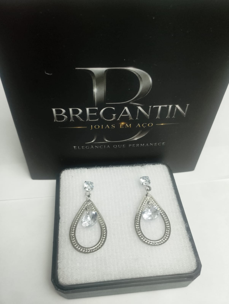 BRINCO GOTA COM ZIRCONIA