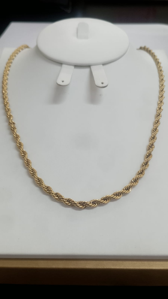 Colar Cordao Baiano 60CM Dourado