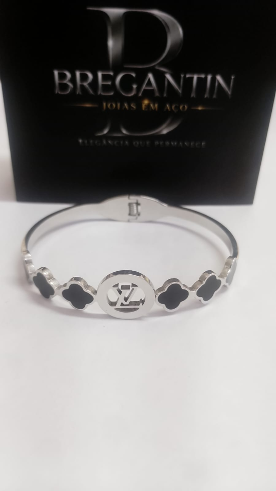 Bracelete LV Trevos Ebano