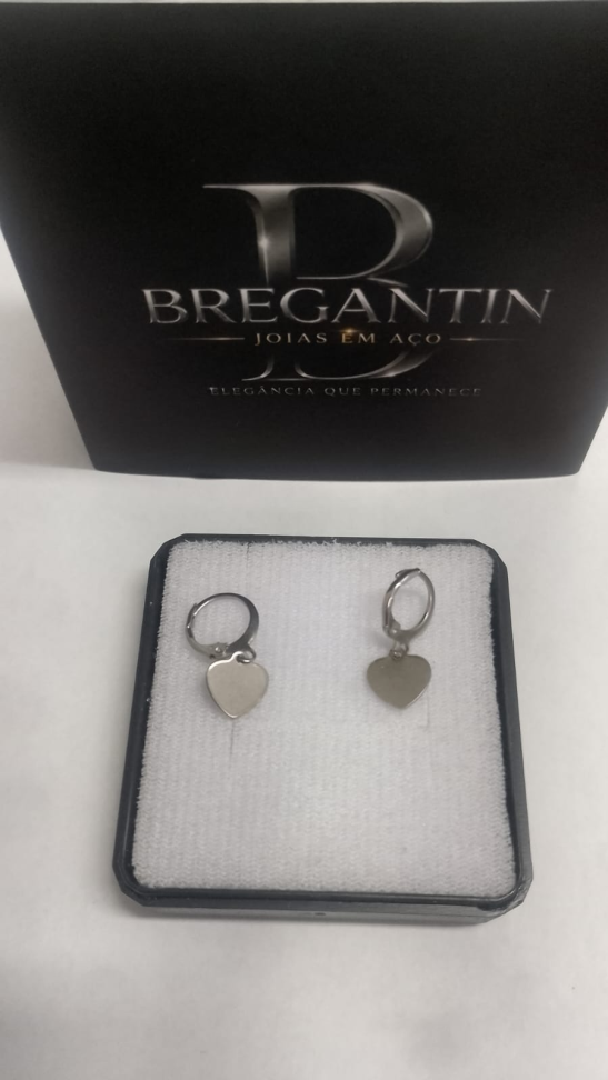 Brinco Argola Coração