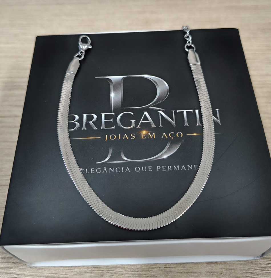 PULSEIRA MALHA DIAMANTADA 4MM AÇO