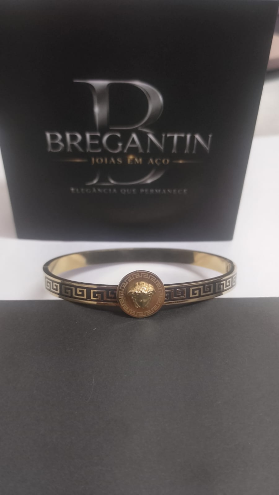 Bracelete Medusa Dourado