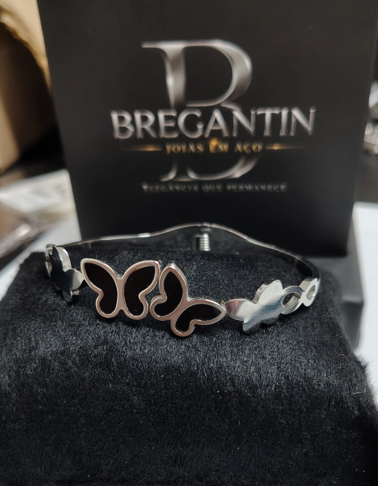 Bracelete Borboleta Ebano