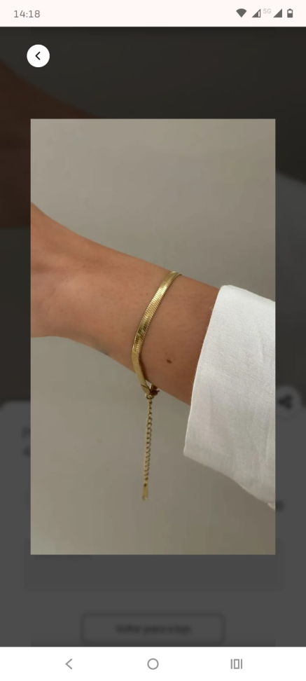 Pulseira Malha Diamantada Dourado