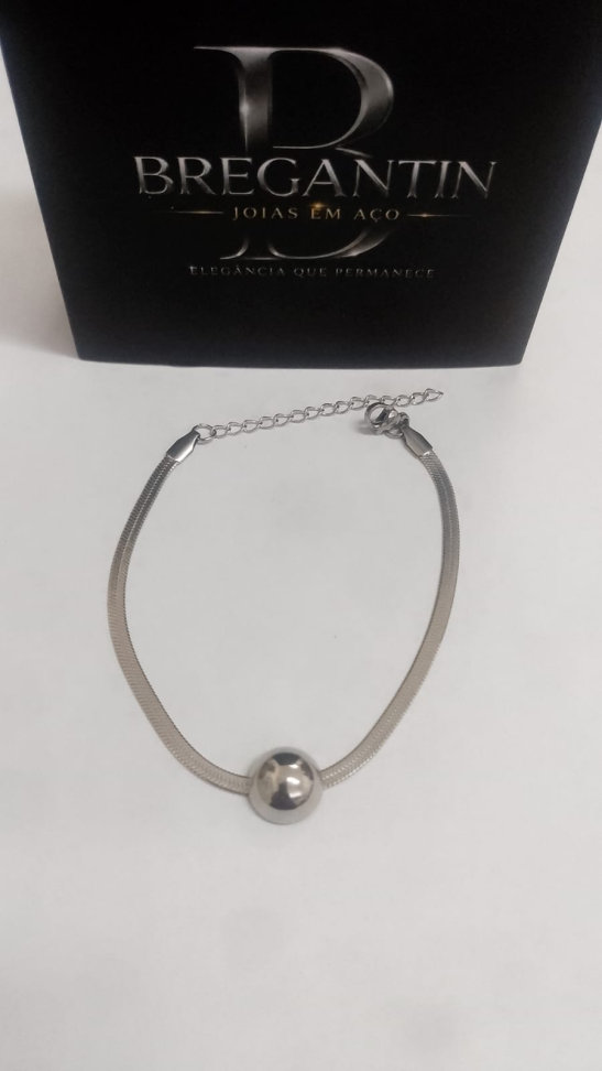 Pulseira Fita Diamatanda Meia Esfera