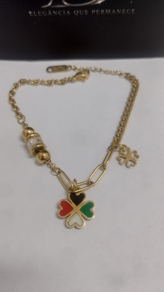 Pulseira Trevo Madre Color