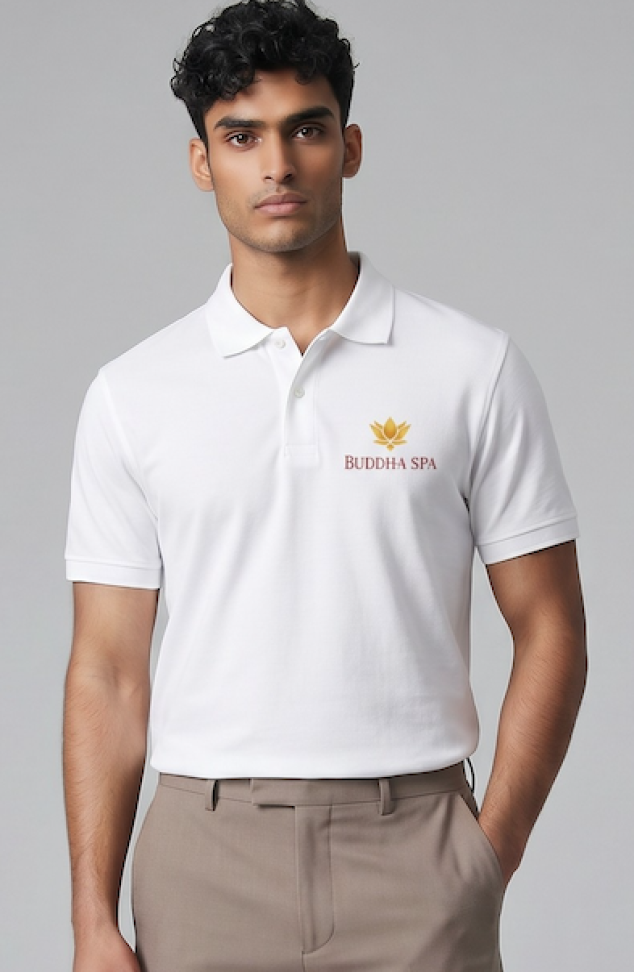 Camisa Pólo Unissex Oficial Buddha Spa