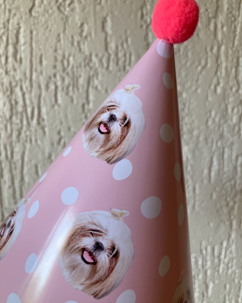 Chapéu de aniversário (ARTE PERSONALIZÁVEL)
