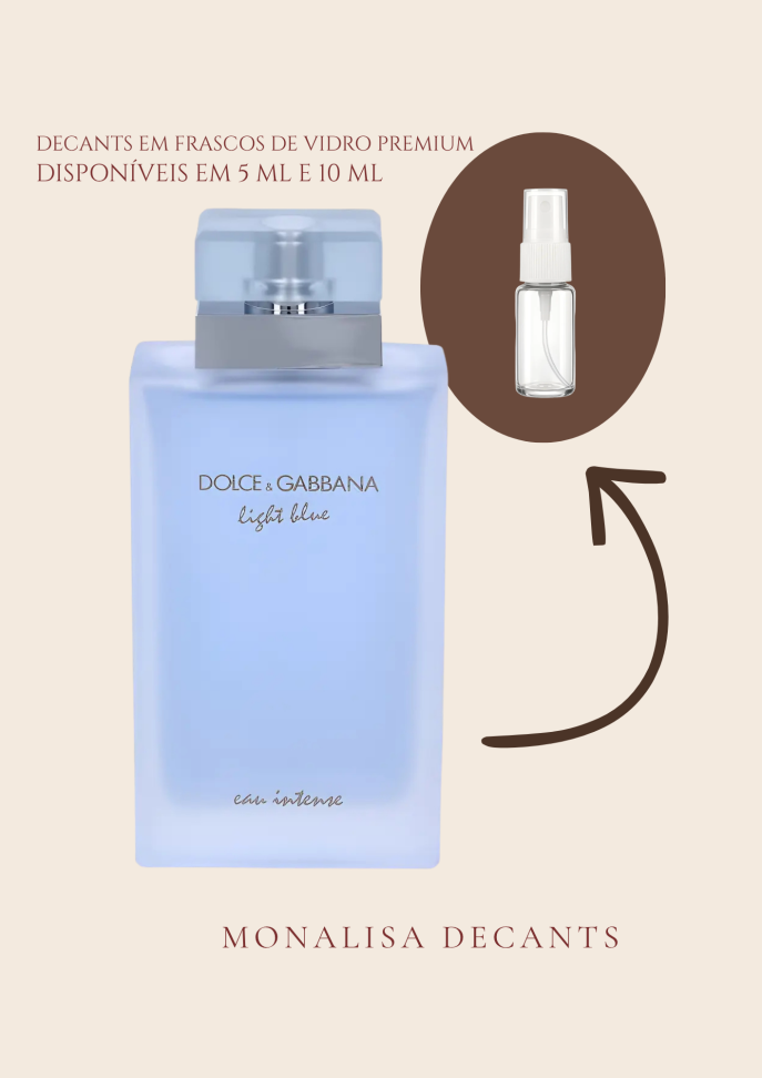 Light Blue - Eau Intense - Dolce&Gabbana - Decant em frasco de vidro