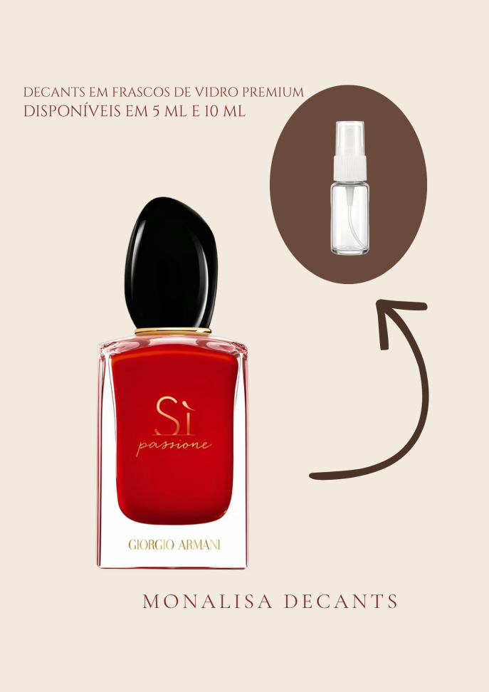 Si Passione - Giorgio Armani - Decant em frasco de vidro