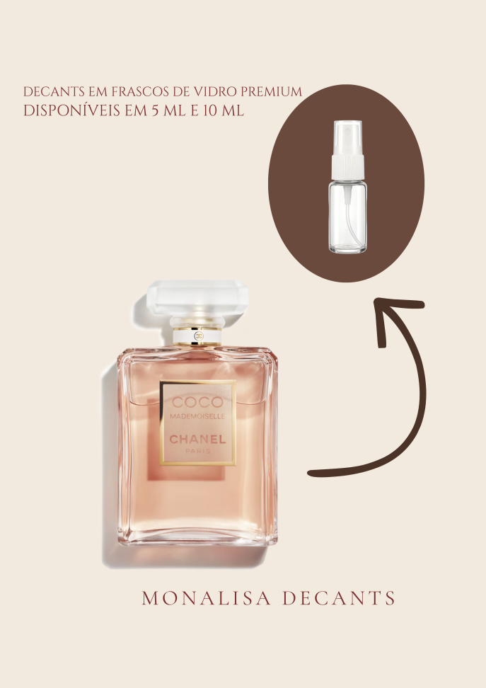 Coco Mademoiselle - Chanel - Decant em frasco de vidro