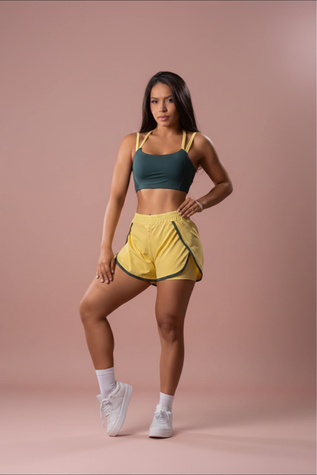 Conj. Pátria (top.amarelo/short.verde)