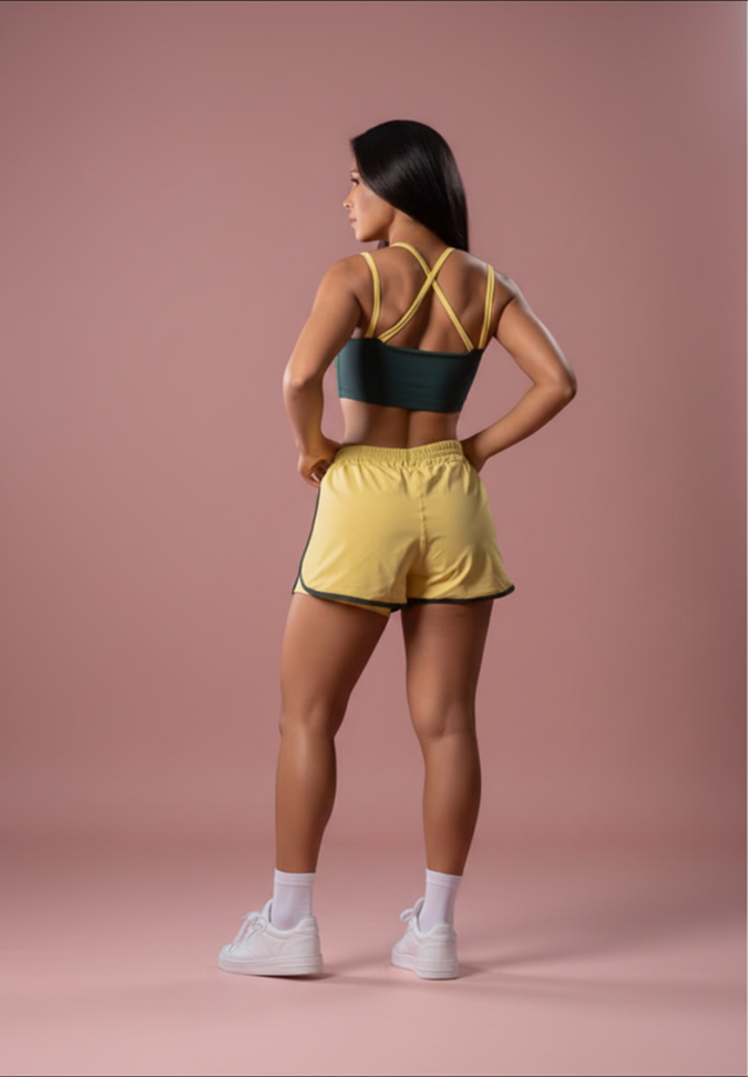 Conj. Pátria (top.amarelo/short.verde)