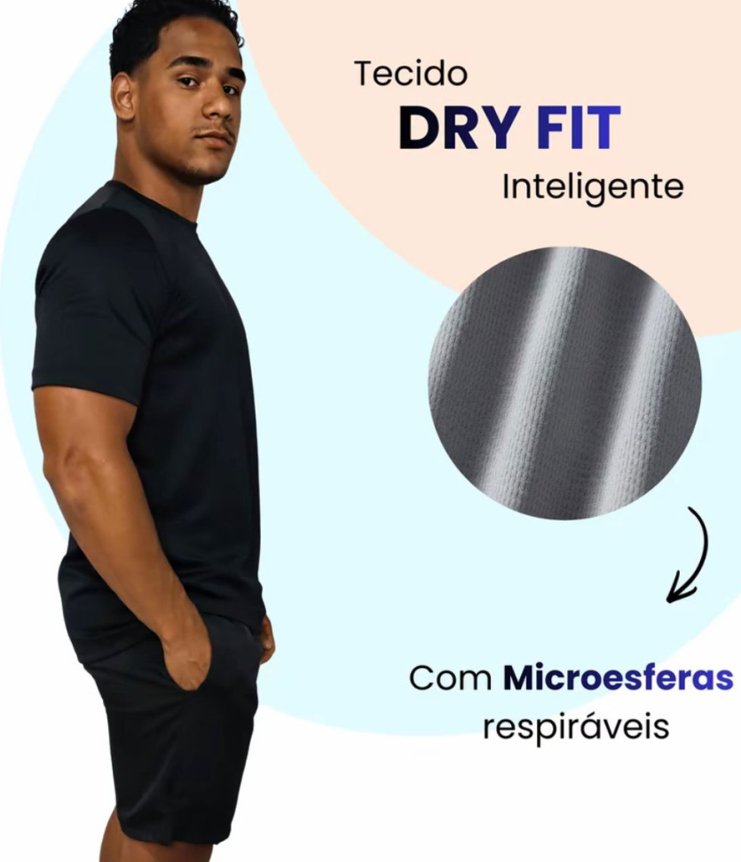Camisa Masculina Dry fit Manga curta - #6