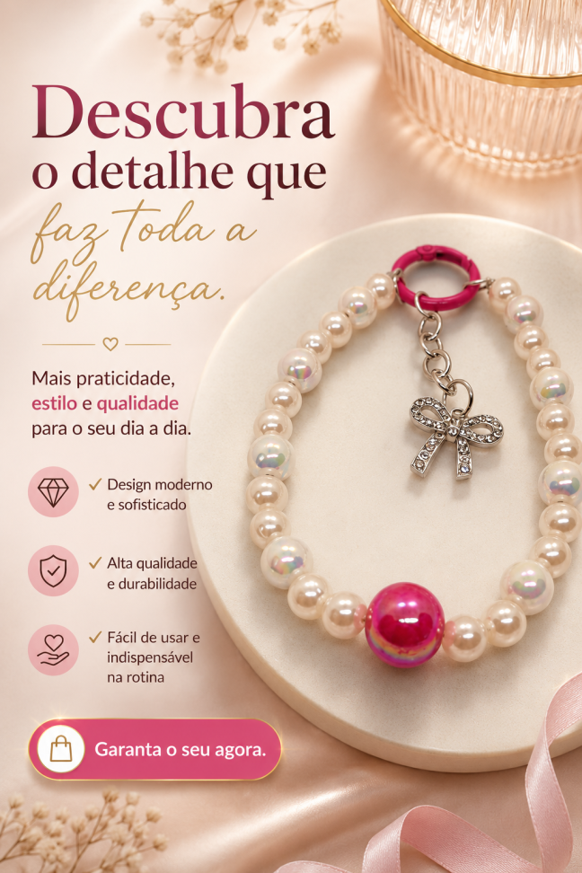 Pulseira Infantil de Laço