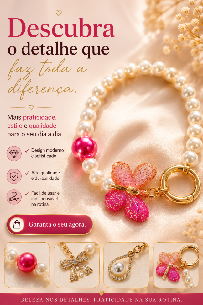Pulseira Infantil de Borboleta