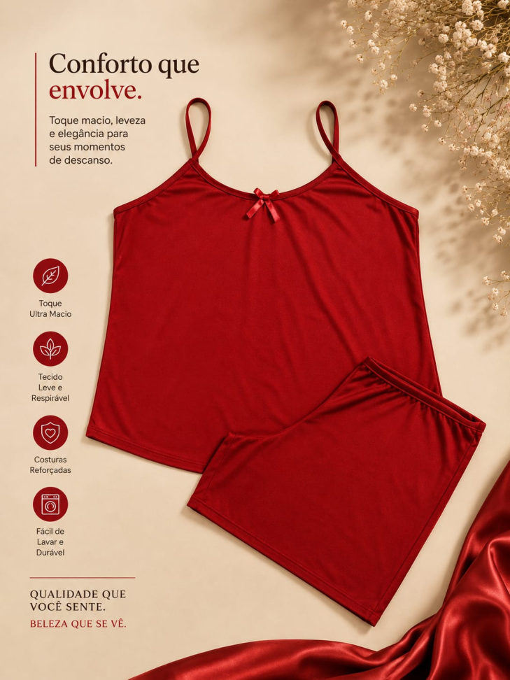 Baby Doll Adulto Premium Vermelho - EXGG