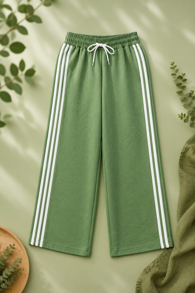Calça Pantalona Feminina Verde - G