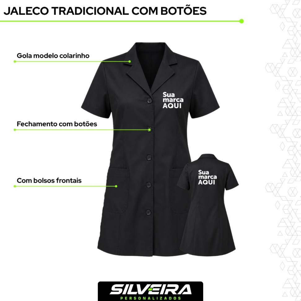 Jaleco Tradicional Longo