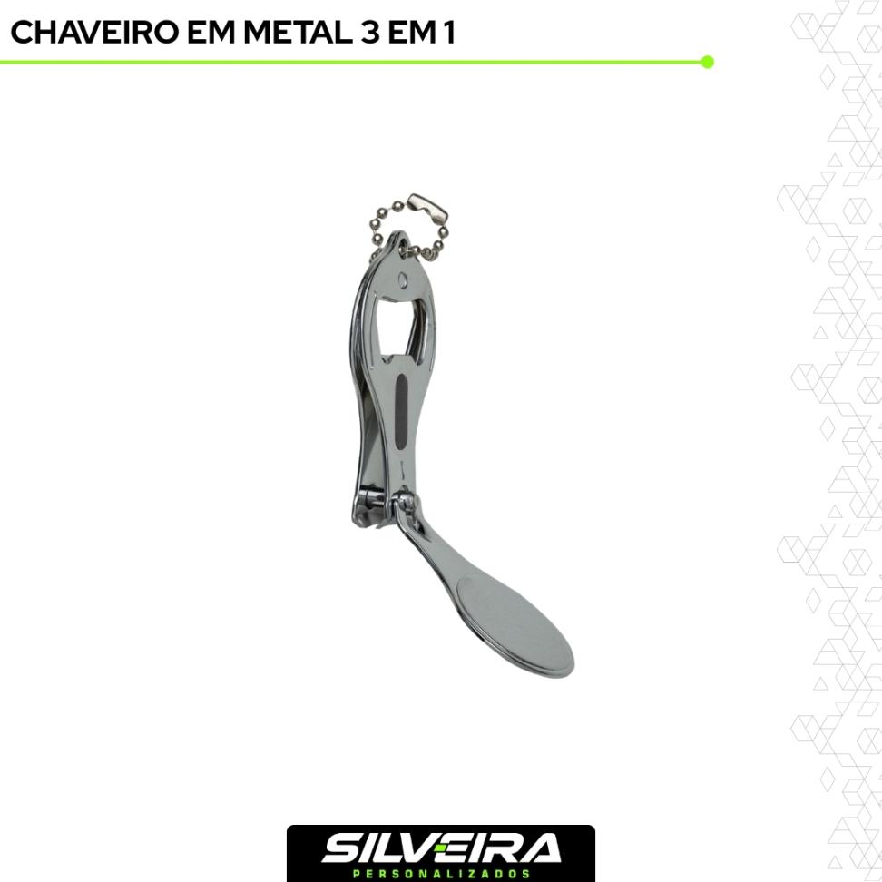 Chaveiro em Metal 3x1