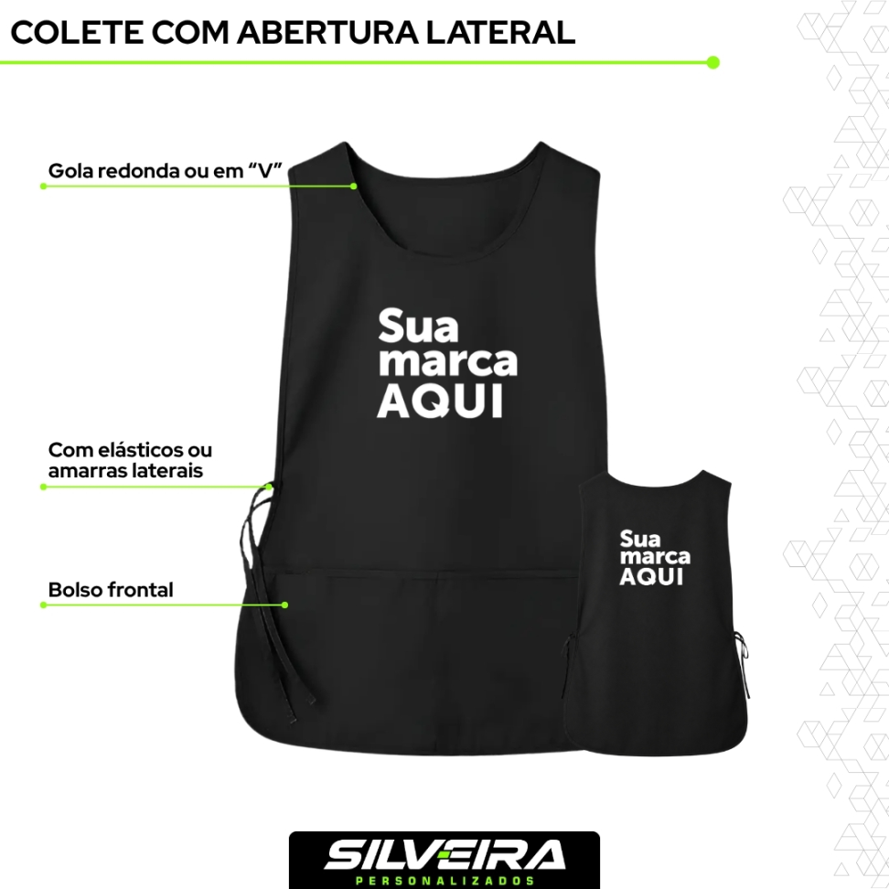 Colete com Aberturas Laterais