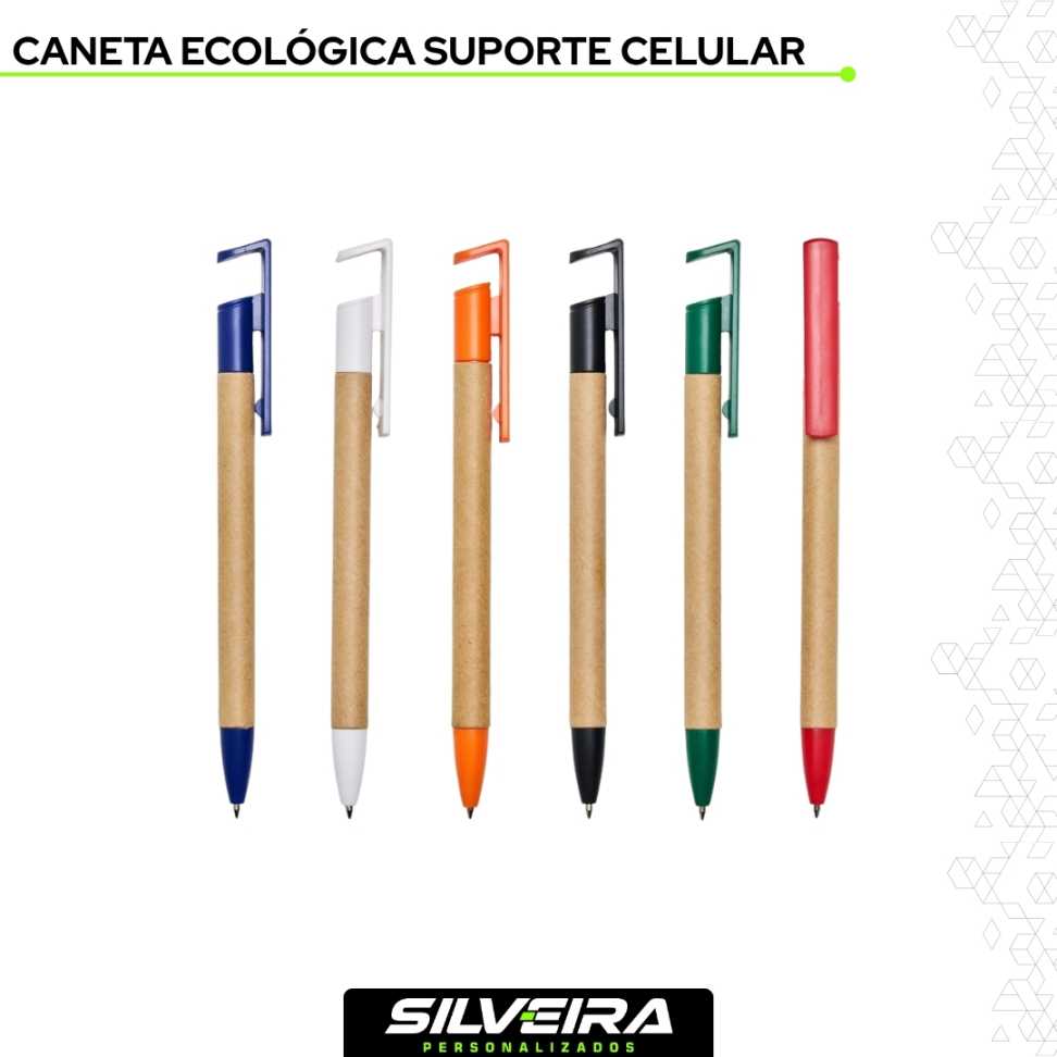 Caneta Ecológica com Suporte para Celular