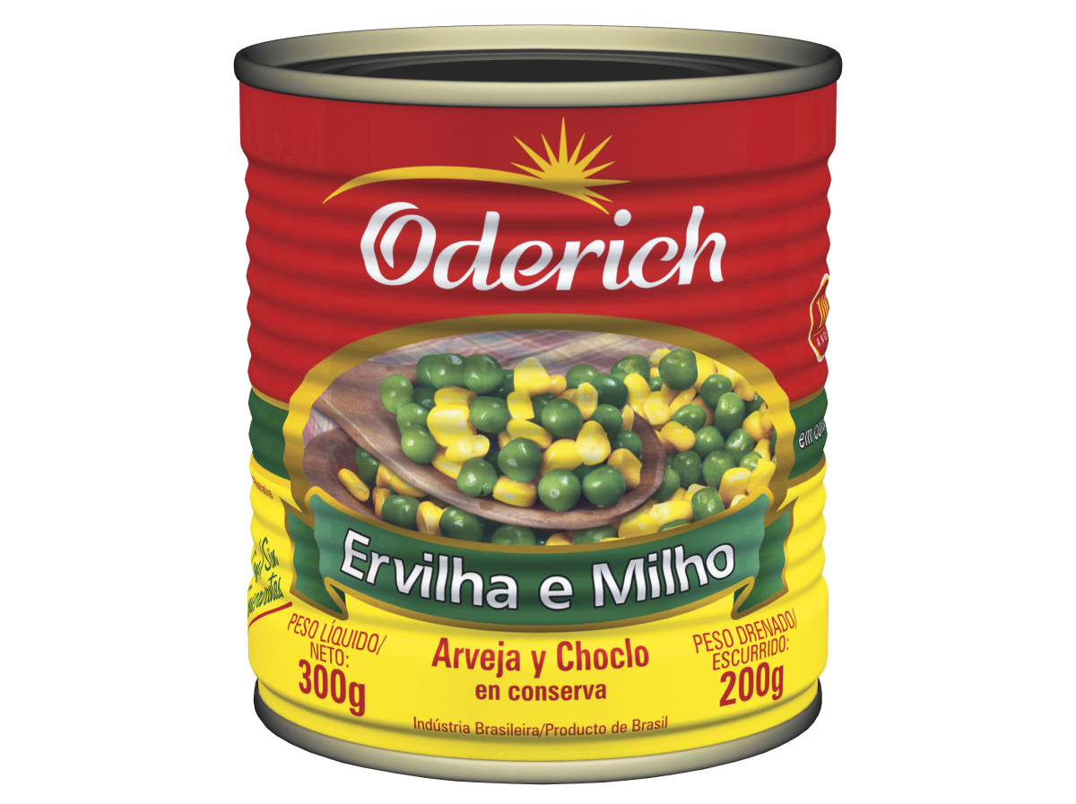 Dueto Milho/Ervilha Oderich Lata 200g