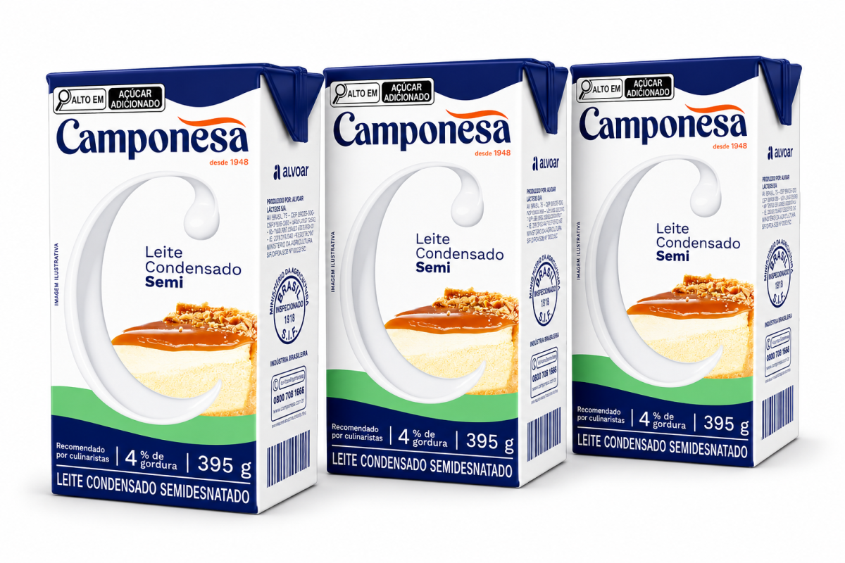 Leite Cond Camponesa Semidesnatado TP 395g
