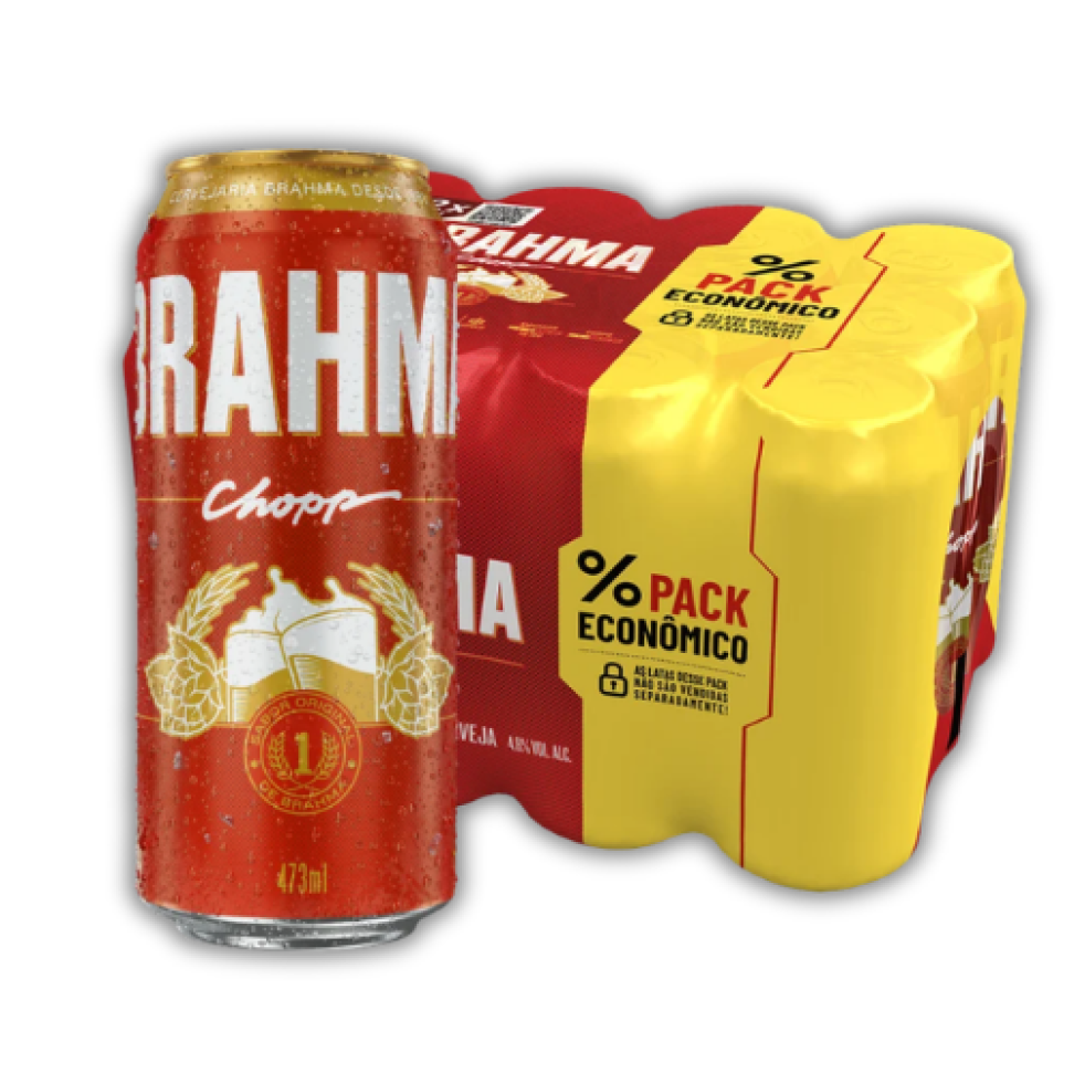 Cerveja Brahma Chopp Latão 473ml C/12