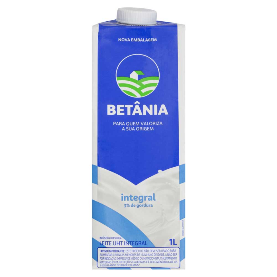 Leite Longa Vida Betânia Integral 1L