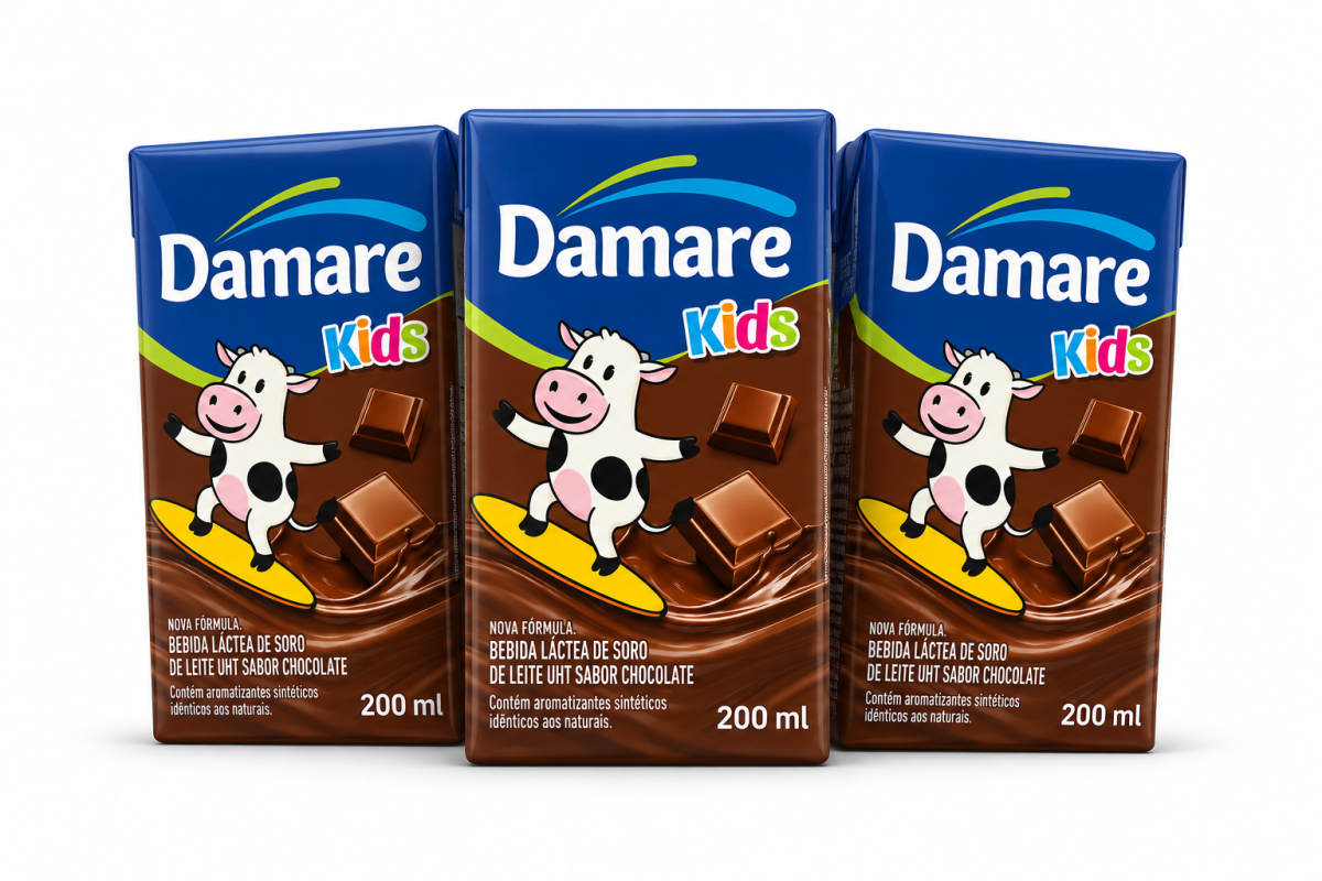 Bebida Láctea Damare Kids Choc TP 200ml