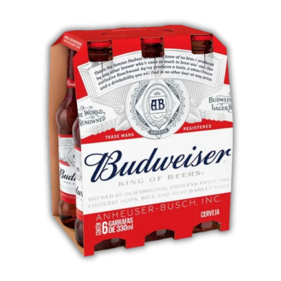 Cerveja Budweiser Long Neck 330ml C/6