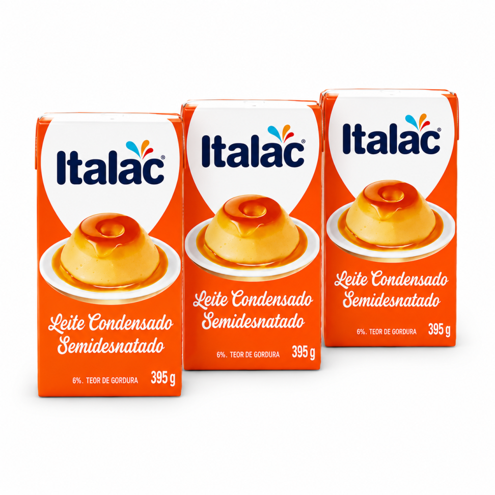 Leite Cond Italac Semidesnatado TP 395g