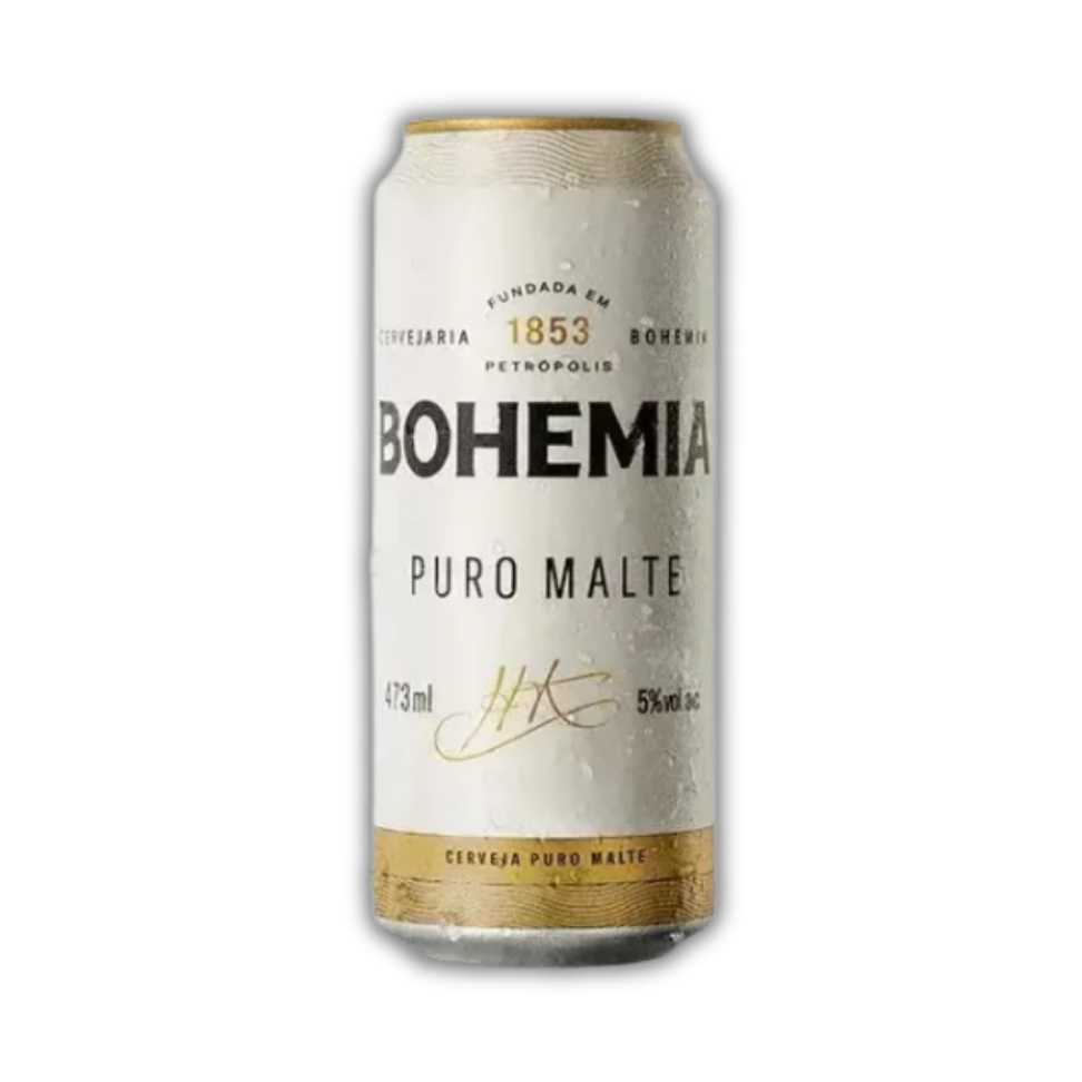 Cerveja Bohemia Puro Malte Latão 473ml