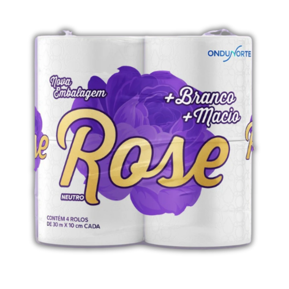 Papel Higiênico Rose Neutro FS 30m C/4