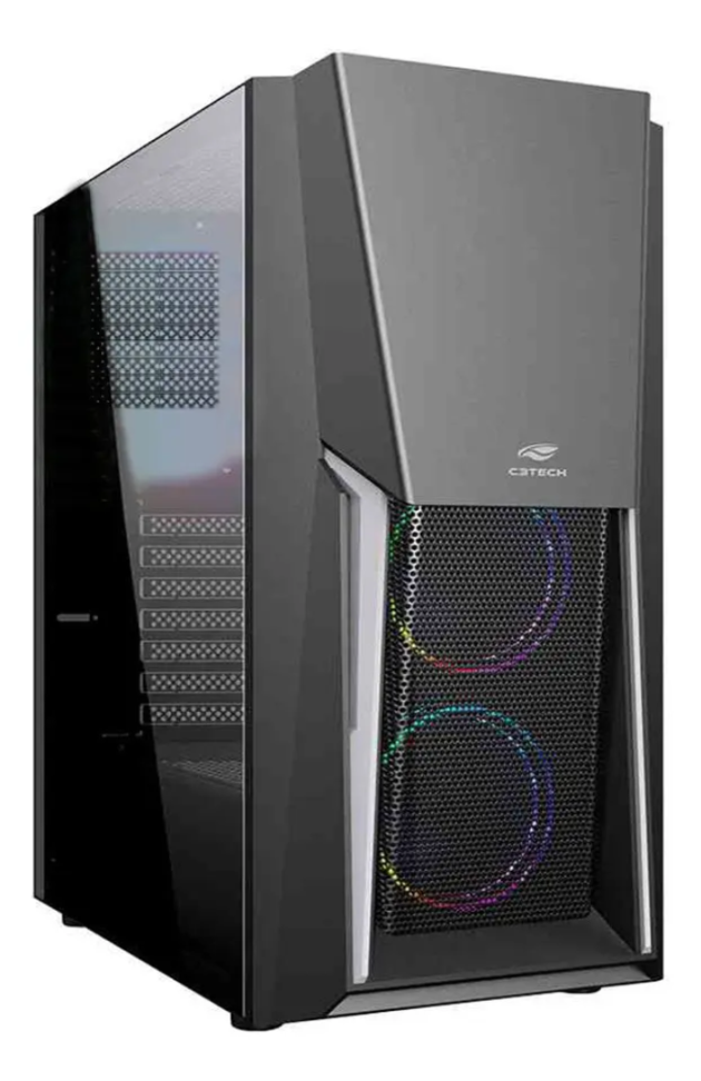 GABINETE GAMER C3TECH G670SBK S FONTE