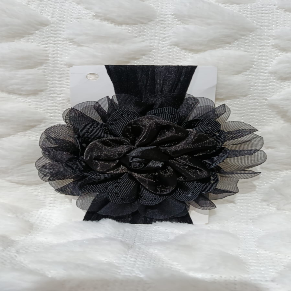 TIARA DE ARAME COM FLORES DE EVA PEQUENAS / FLORES