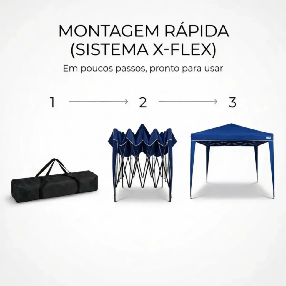 TENDA GAZEBO MOR X-FLEX 3,00X3,00M - #3