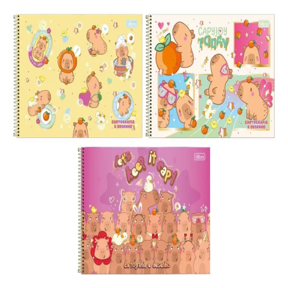 CADERNO CARTOGRAFIA ESP. CAPIVARA CD 80FLS R9599 - #3