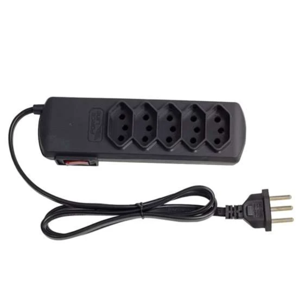 FILTRO 5 TOMADAS INCORP SLIM BIVOLT PT