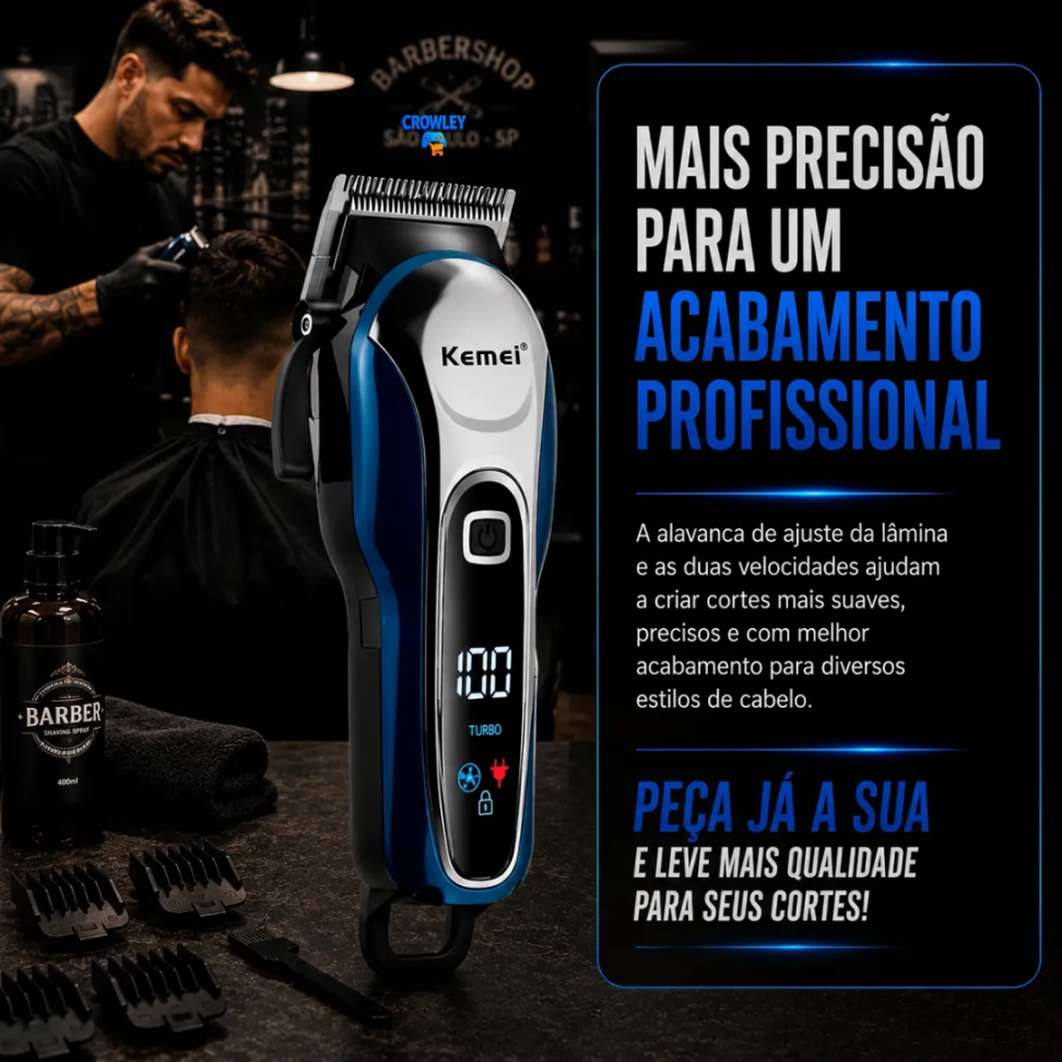 MAQUINA DE CORTAR CABELO KEMEI KM-1995