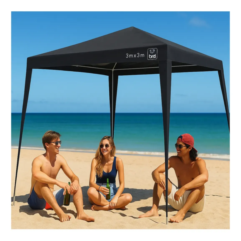 TENDA GAZEBO 3 M X 3 M DOBRAVEL - ALUMINIO - PRETO