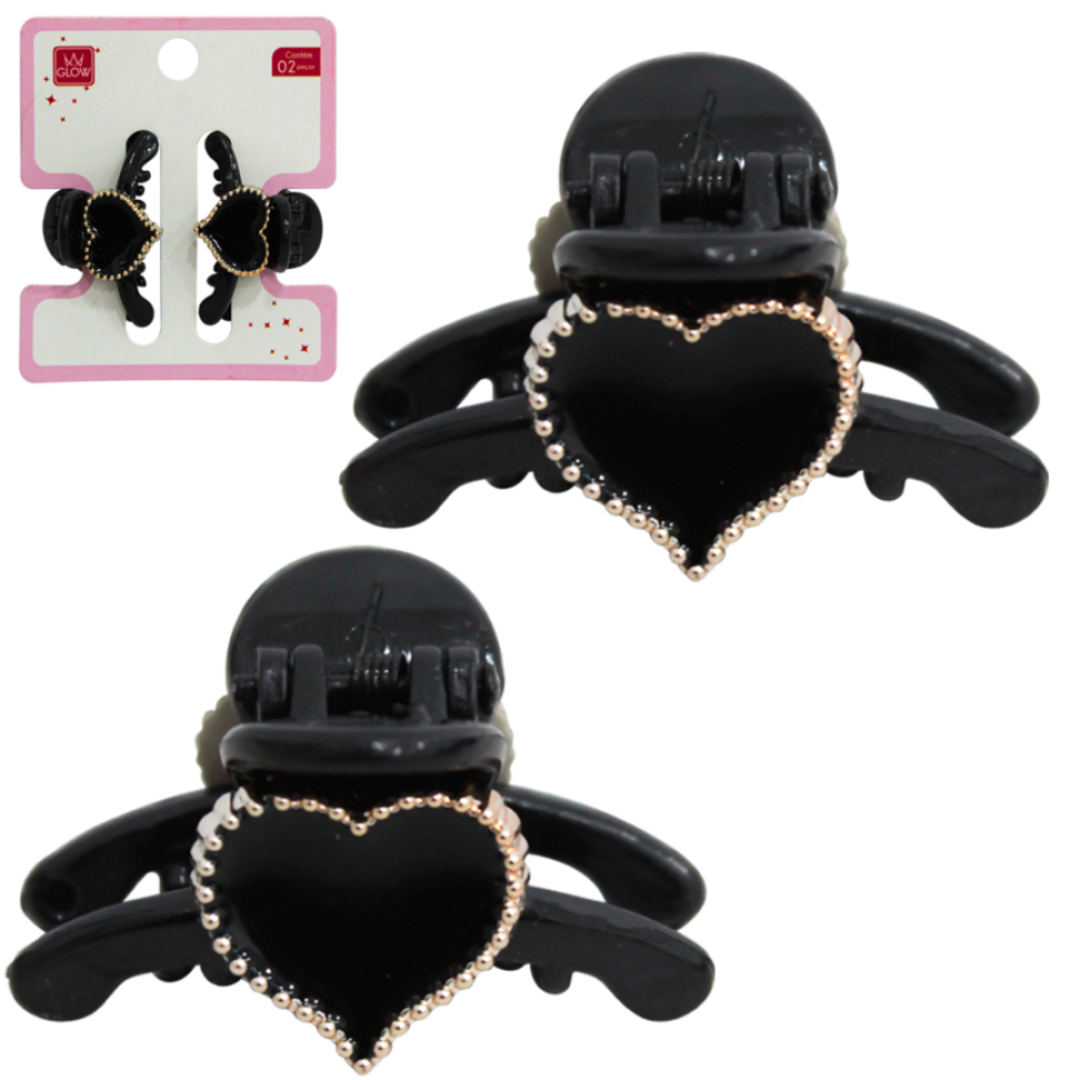 KIT ACESSORIOS P/CABELO PIRANHA CORACAO 4X2CM C/2 PCS DT25850 FX/PL
