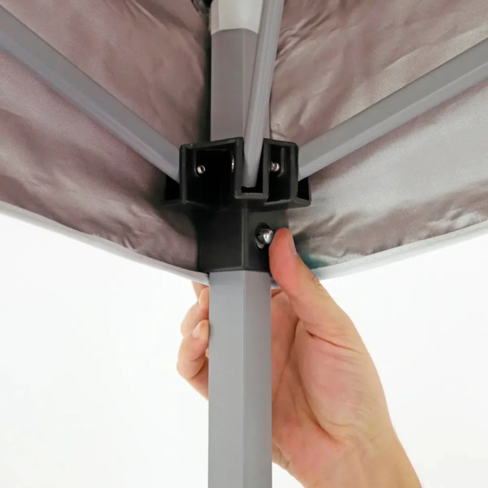 TENDA GAZEBO DOBRAVEL 2,4 M X 2,4 M - MARROM - POL