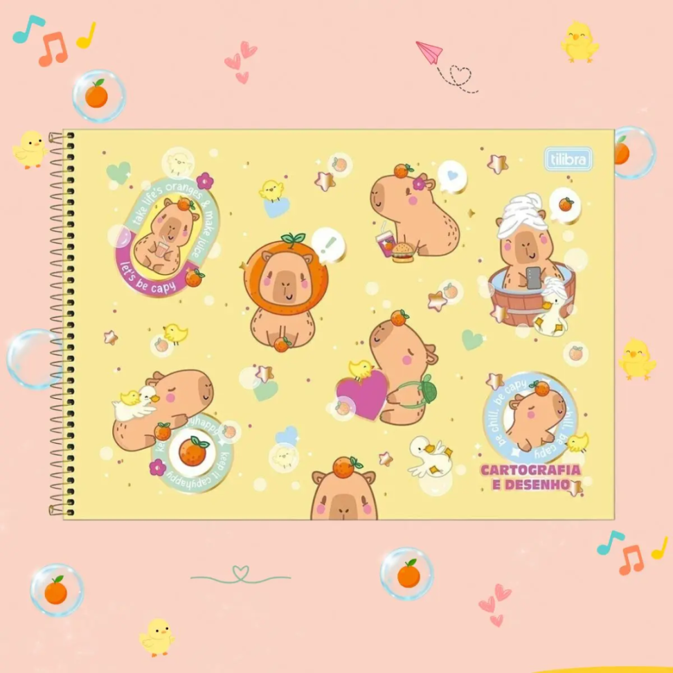 CADERNO CARTOGRAFIA ESP. CAPIVARA CD 80FLS R9599