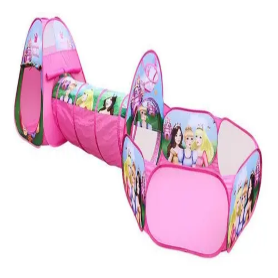 BARRACA DOBRAVEL 3 EM 1 PIQUENIQUE DAS PRINCESAS N