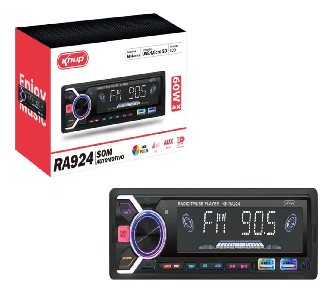 RADIO AUTOMOTIVO KNUP RA924 60WX4