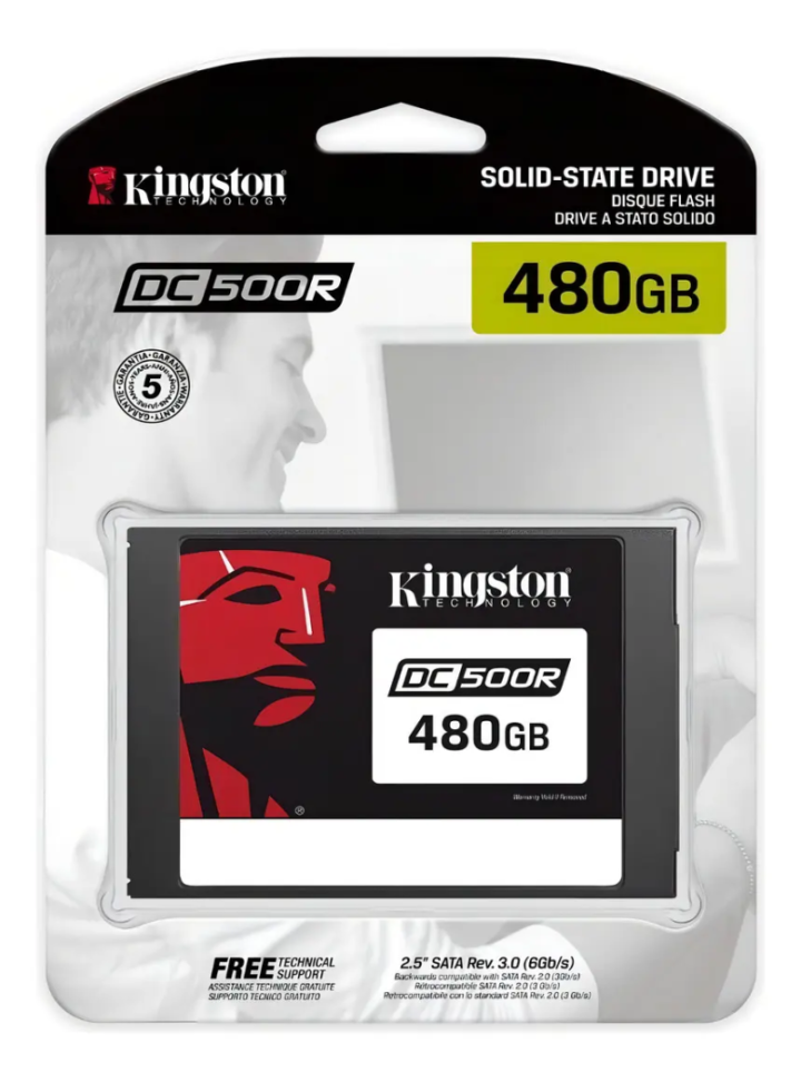 SSD KINGSTON 480GB SATA SERVIDOR SEDC500R-480G