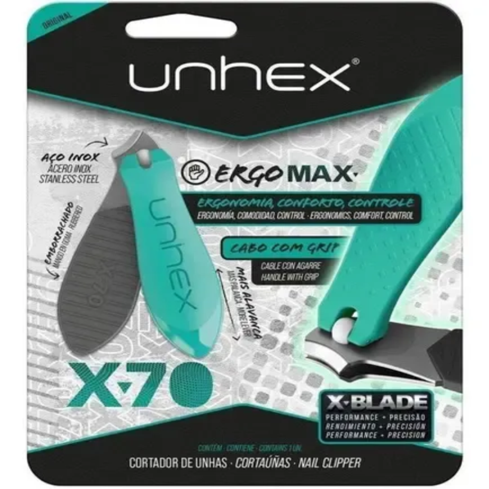 CORTADOR DE UNHA UNHEX X70 VERDE PINO