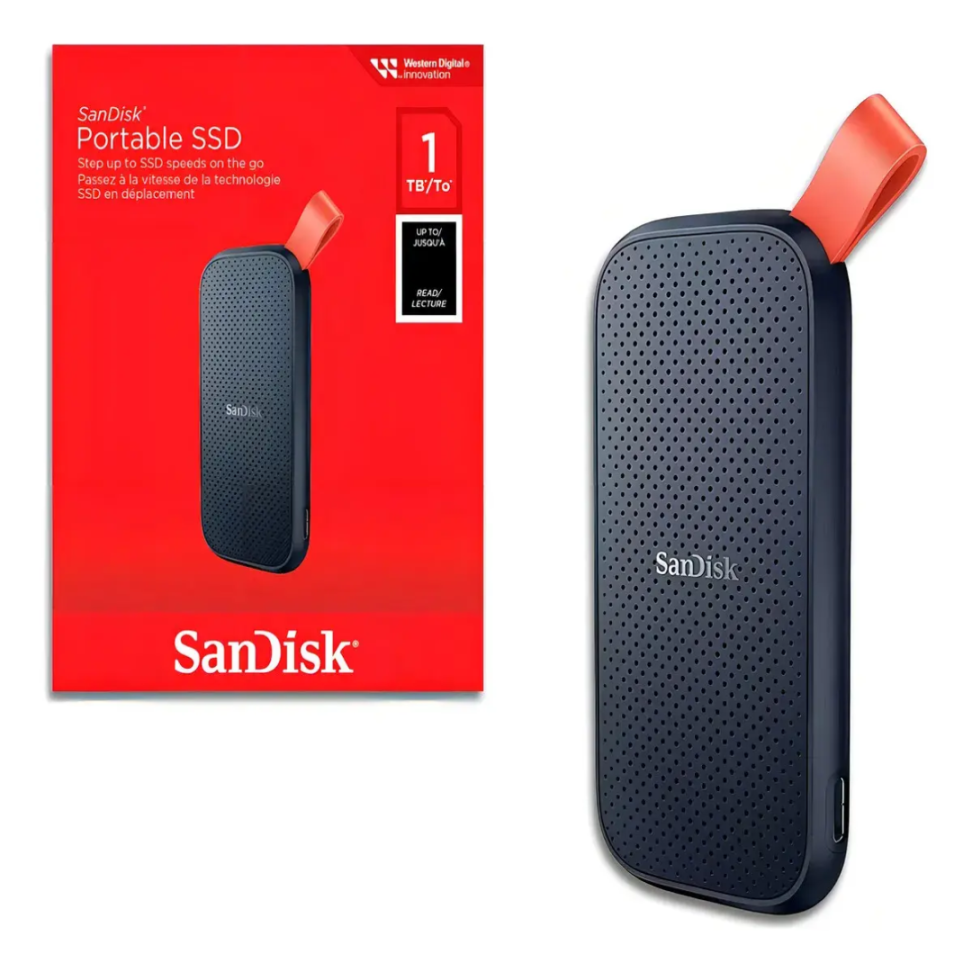 SSD EXTERNO SANDISK PORTABLE 1TB USB C NEGRO 3.2 G